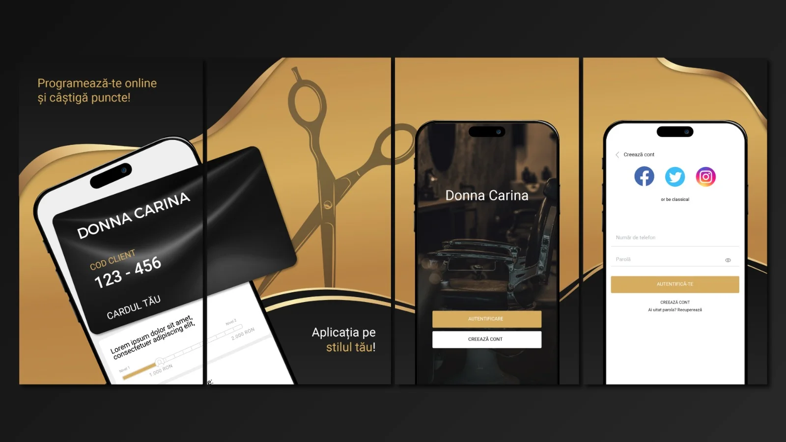 Donna Carina — App Design